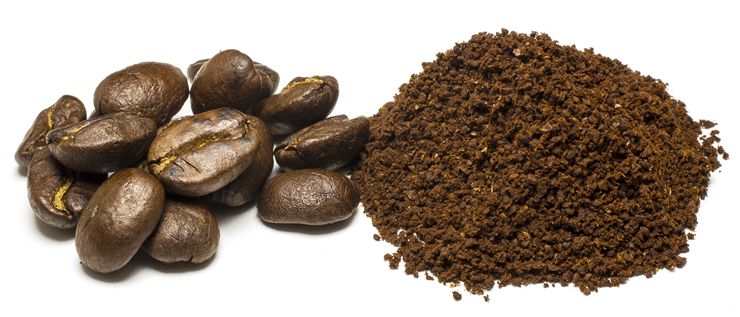 Picture Of Coffee Beans And Coffee Ground