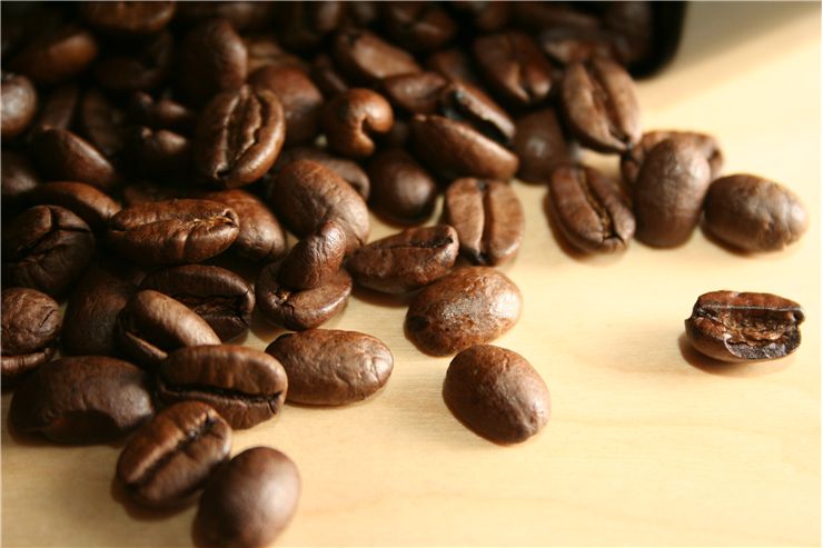 Picture Of Coffee Beans On A Table