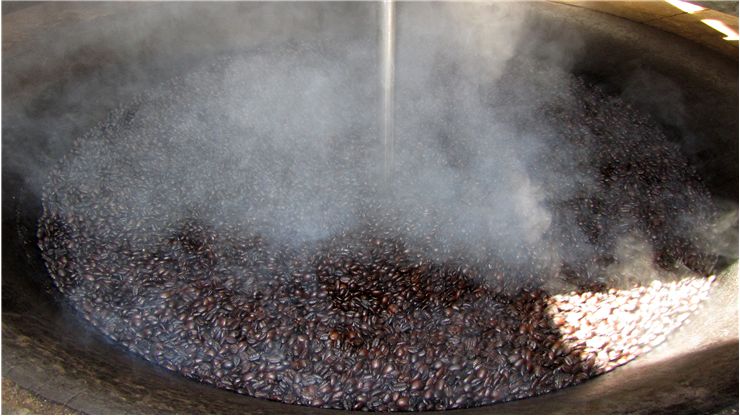 Picture Of Freshly Roasted Coffee Beans