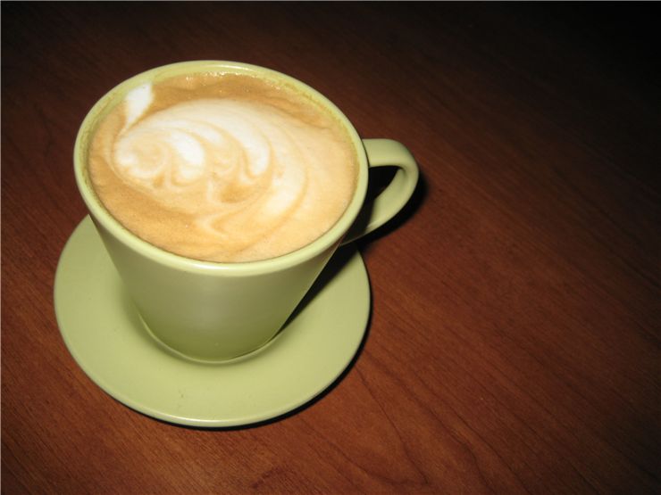 Picture Of Green Cup Of Coffee